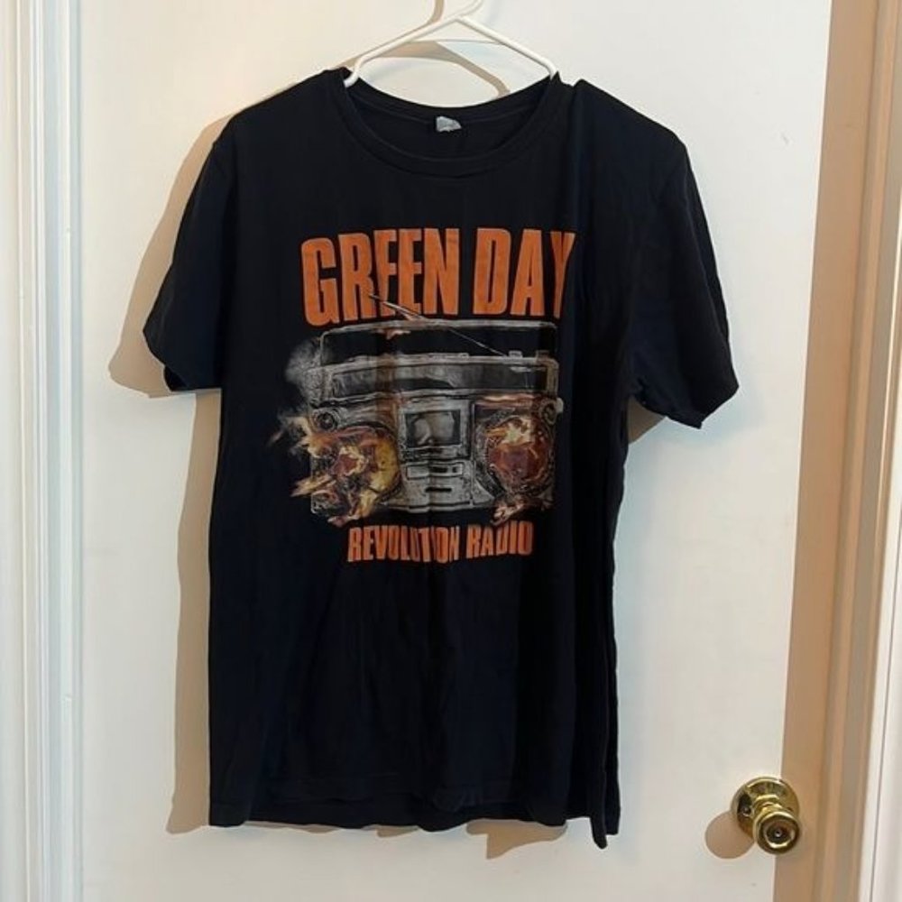 Placa Metal Green Day Revolution Radio Tour Brasil 2017 | Item de